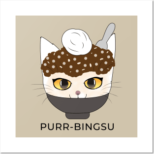 Purr-bingsu Pat Bingsu Cat Posters and Art